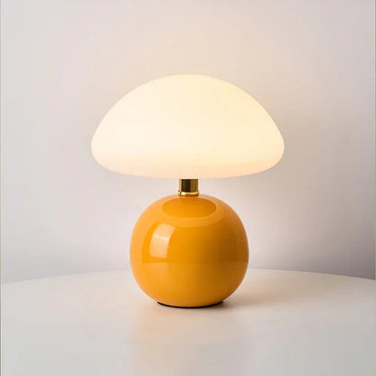 Simple Vintage Fungi Desk Lamp Soft Lighting