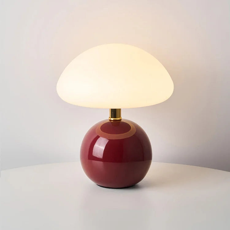 Simple Vintage Fungi Desk Lamp Soft Lighting