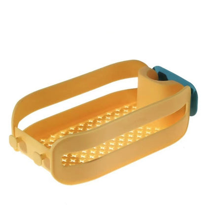 Platzsparender Spülbecken-Organizer mit Schwammhalter