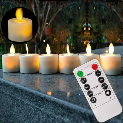 Warmes LED-Kerzenset mit Fernbedienung