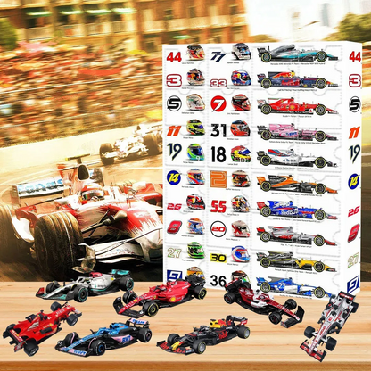 Fast Car Racing Countdown Calendar Gift Set - Halri