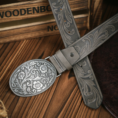 Robuster Herrengürtel aus veganem Leder mit Metallschnalle