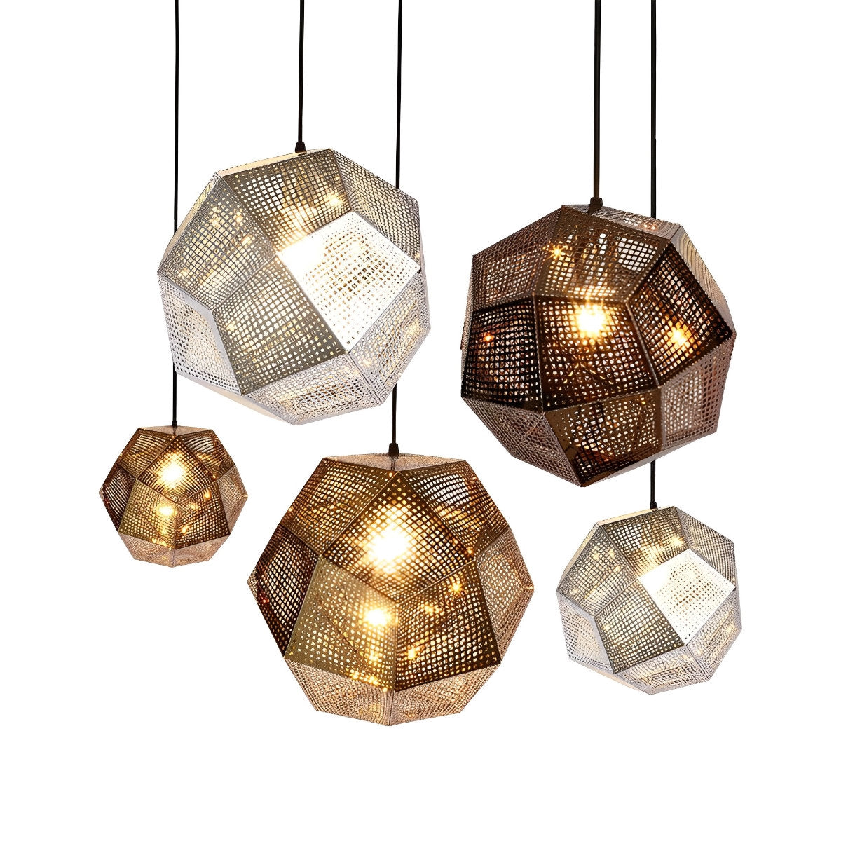 Modern Round Metal Pendant Chandelier Ceiling Light