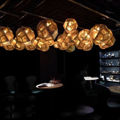 Modern Round Metal Pendant Chandelier Ceiling Light