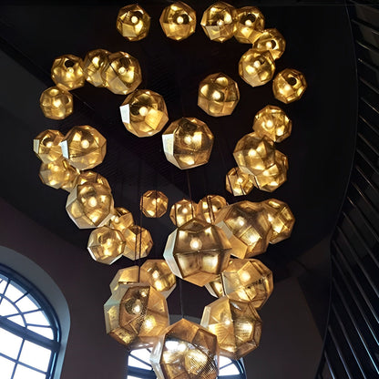 Modern Round Metal Pendant Chandelier Ceiling Light