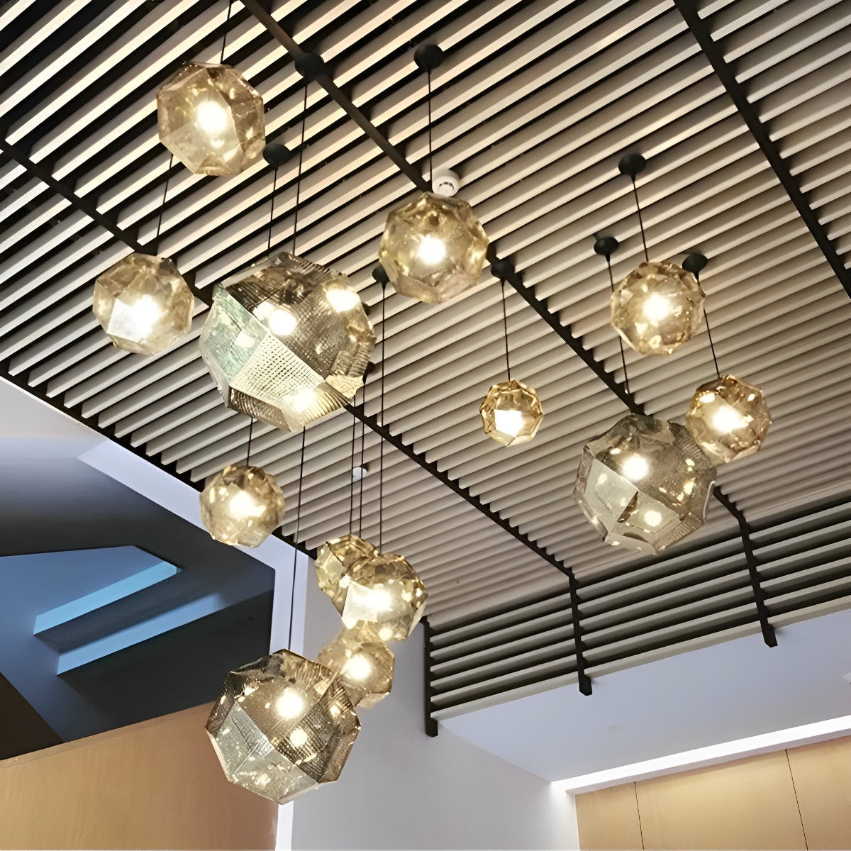 Modern Round Metal Pendant Chandelier Ceiling Light