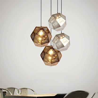 Modern Round Metal Pendant Chandelier Ceiling Light