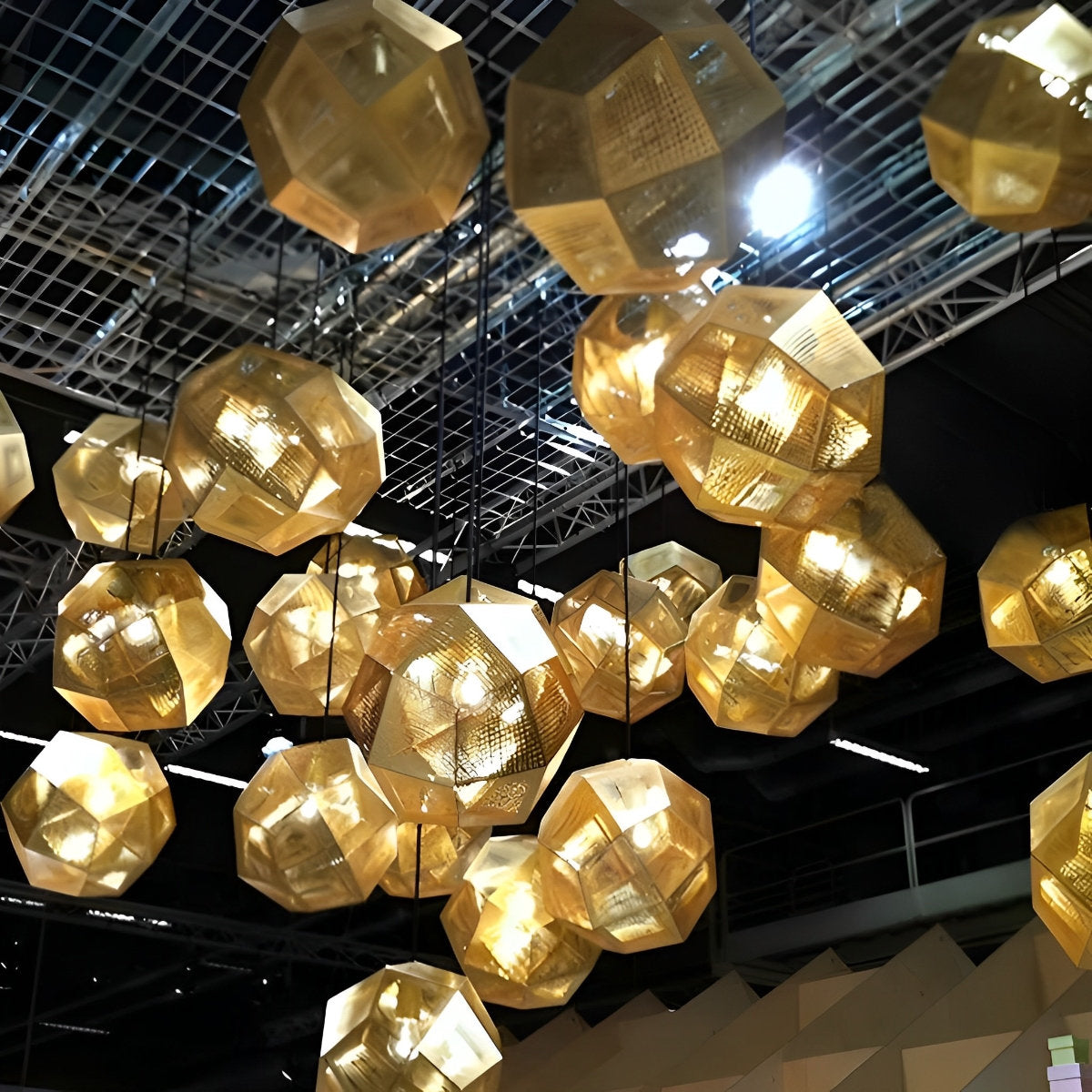 Modern Round Metal Pendant Chandelier Ceiling Light