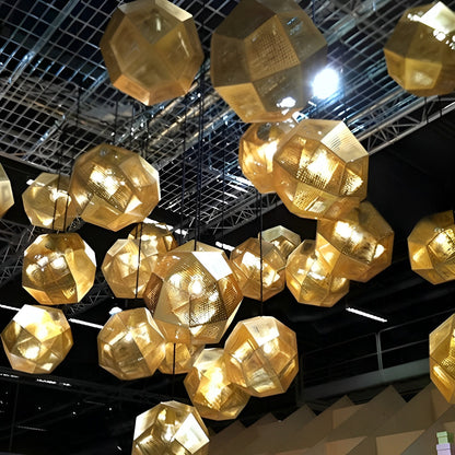 Modern Round Metal Pendant Chandelier Ceiling Light