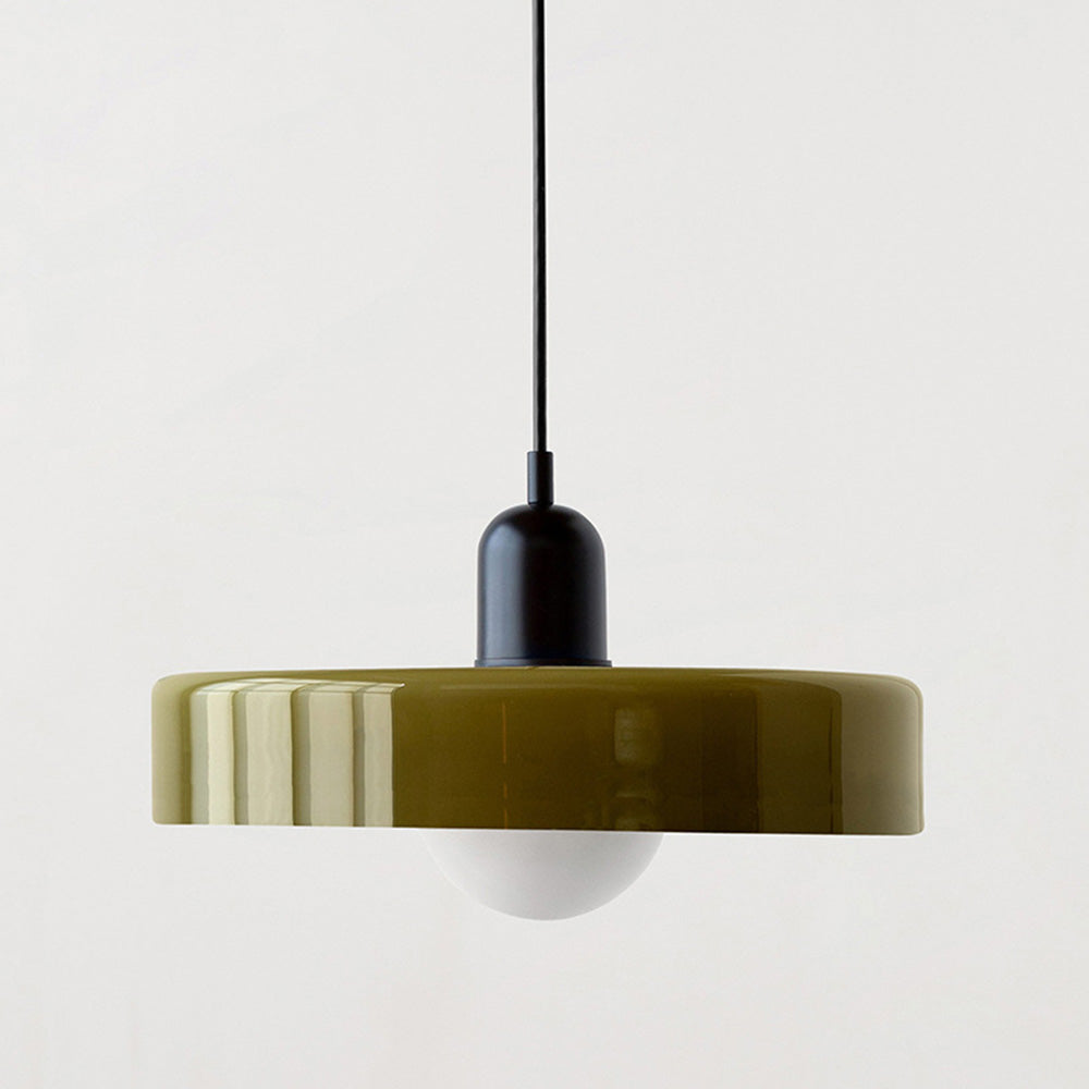 Bunte Glas-Pendelleuchte