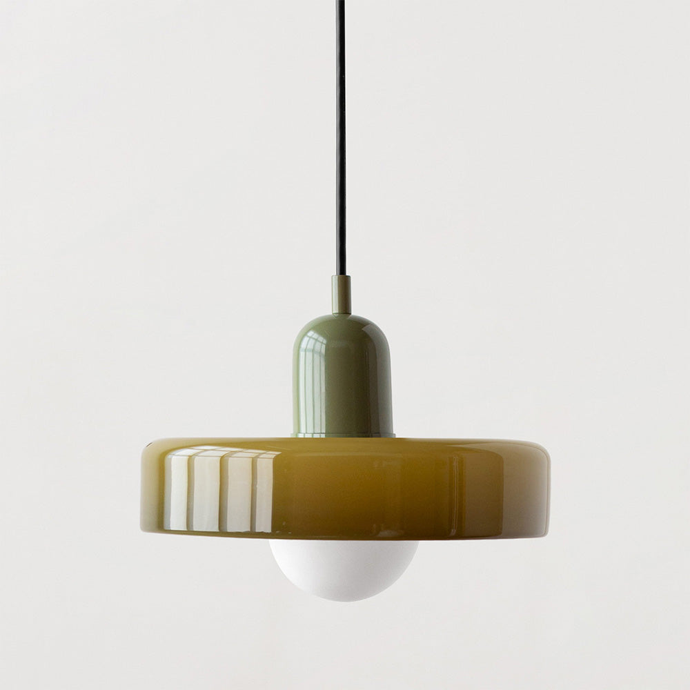 Bunte Glas-Pendelleuchte