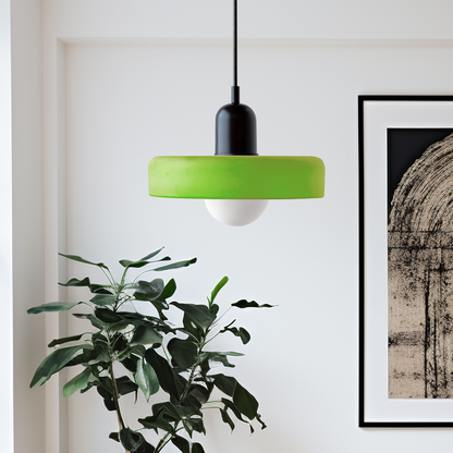 Bunte Glas-Pendelleuchte