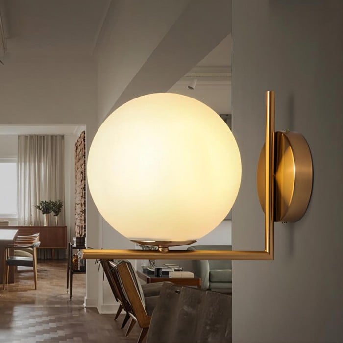 Stylish Round Wall Lamp for Home or Bedroom - Halri