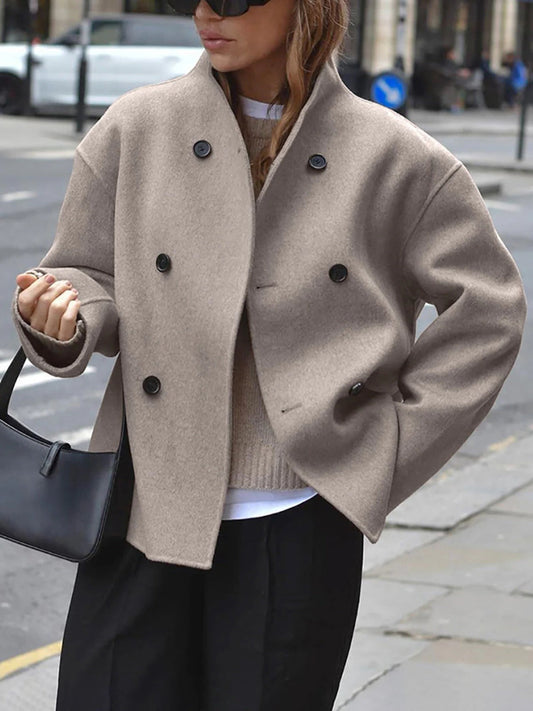 Relaxed Fit Women's Button Front Jacket - Halri