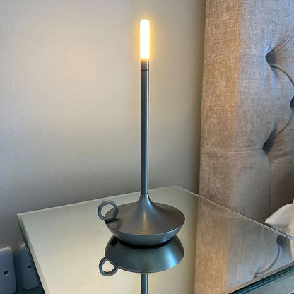 Retro Metal Battery Operated Candle Lamp