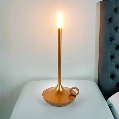 Retro Metal Battery Operated Candle Lamp