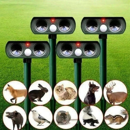 Outdoor Solar Powered Pest Repeller for Garden Defense