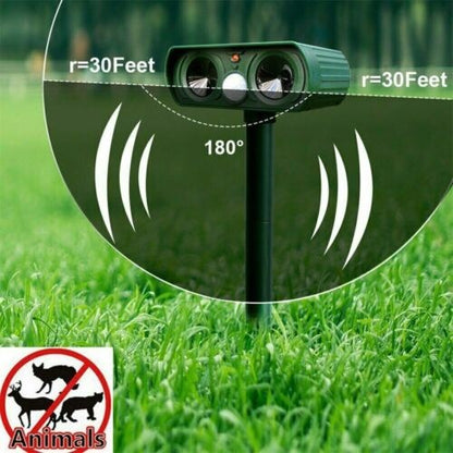 Outdoor Solar Powered Pest Repeller for Garden Defense