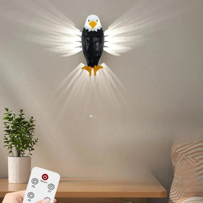 Bright Metal Eagle Light Fixture
