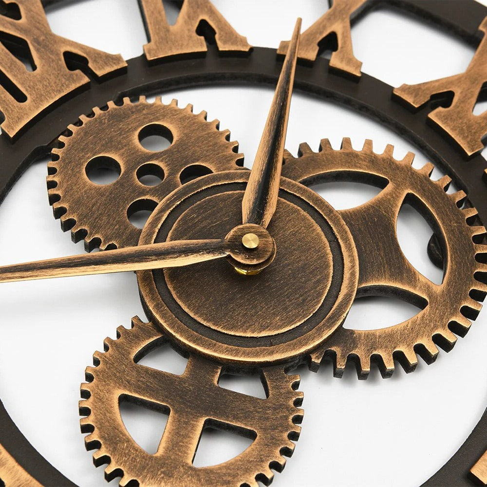 Rustic Large Round Wall Clock