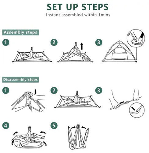 Easy Setup Portable Camping Tent