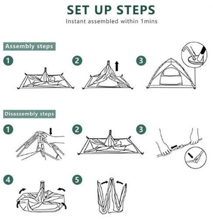 Easy Setup Portable Camping Tent