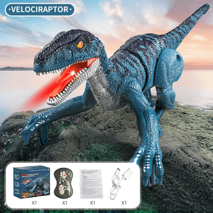 Fun Interactive RC Dino Toy with Lights and Sounds