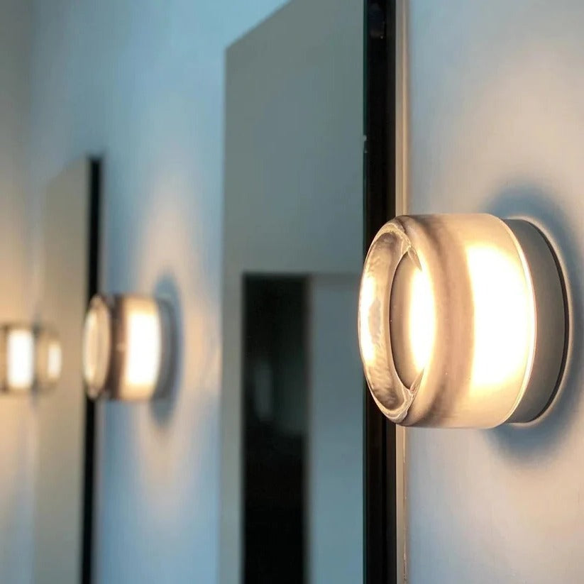 Stylish Textured Glass LED Wall Light