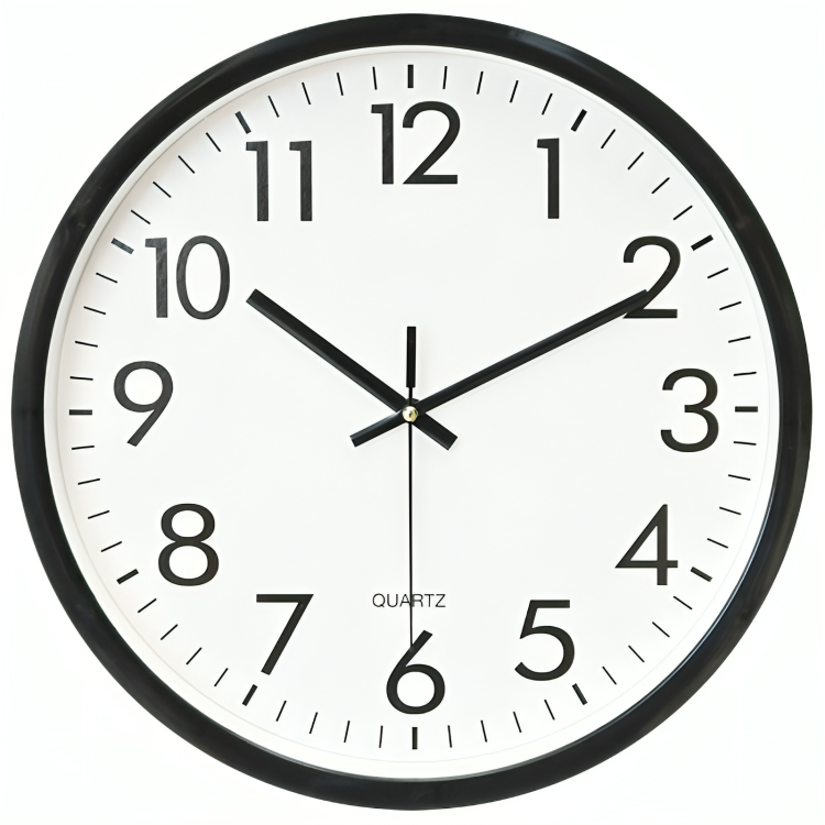 Classic Precision Atomic Clock in Sleek Black Finish - Halri