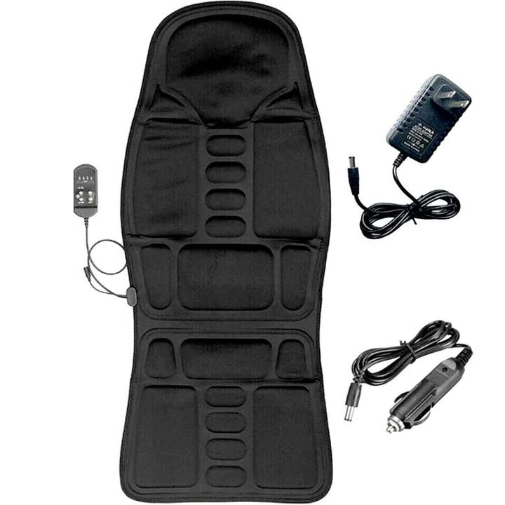 Relaxing Massage Seat Pad With Warm Back Support Cushion