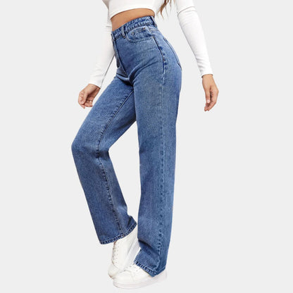 Relaxed Fit Women's Straight Jeans