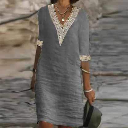 Chic Cotton Sundress For Ladies
