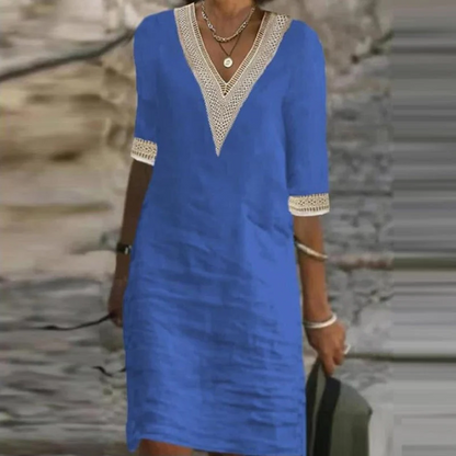 Chic Cotton Sundress For Ladies