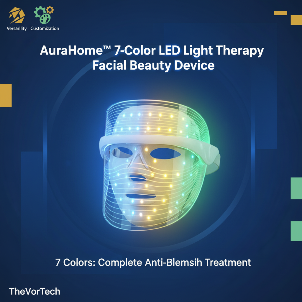 Relaxing Face LED Mask with 216 LED Lights