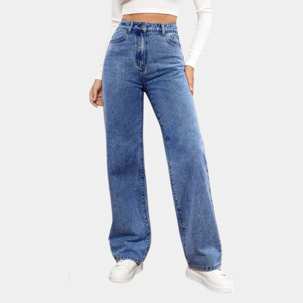 Relaxed Fit Women's Straight Jeans