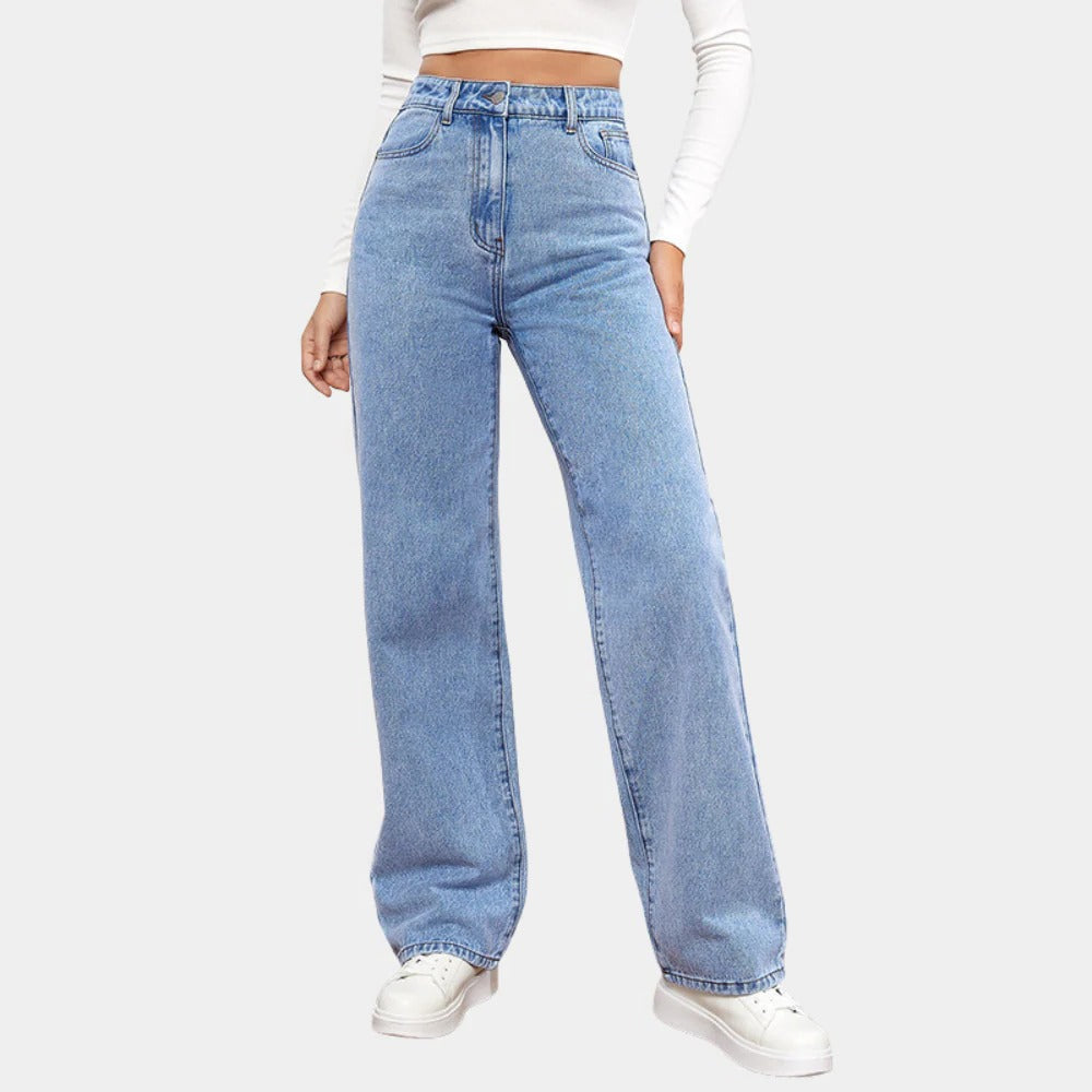 Relaxed Fit Women's Straight Jeans