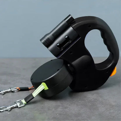 Reflective Pet Leash with LED Light & Tangle Free Design - Halri