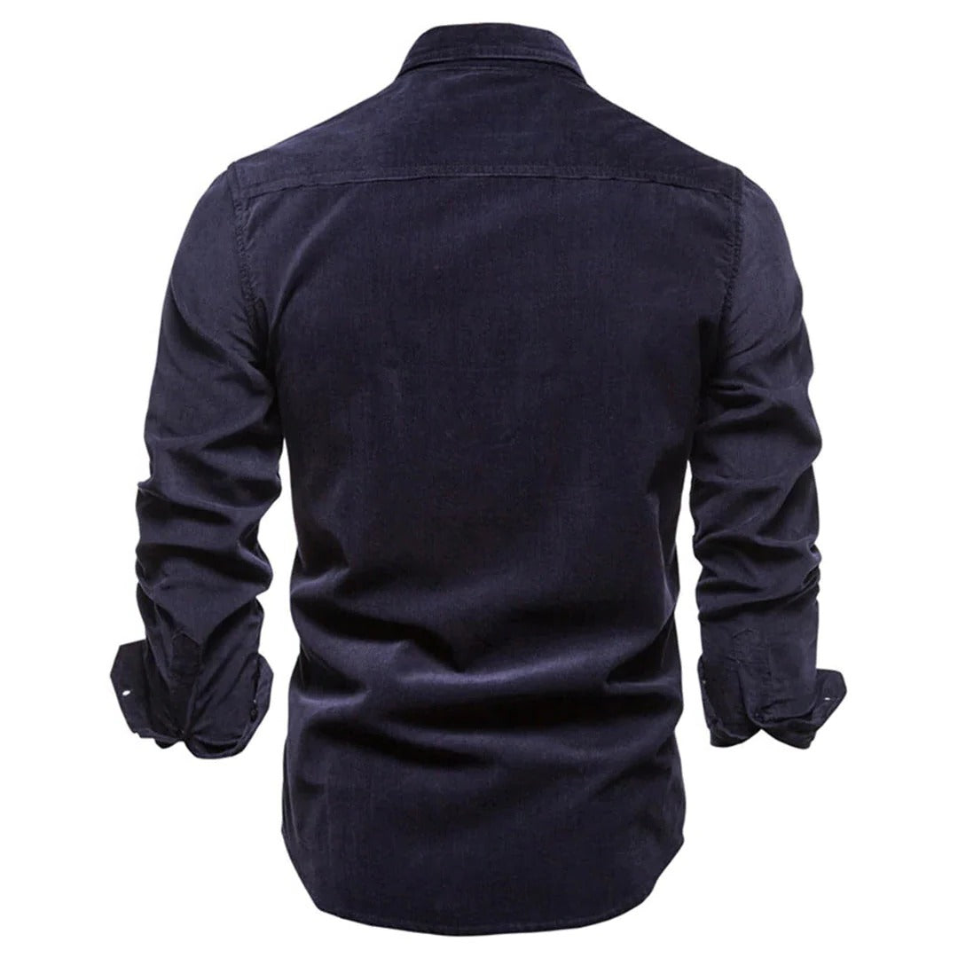 Rugged Textured Button Down Shirt