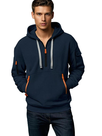 Fashionable Men's Cozy Hooded Sweatshirt