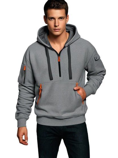 Fashionable Men's Cozy Hooded Sweatshirt