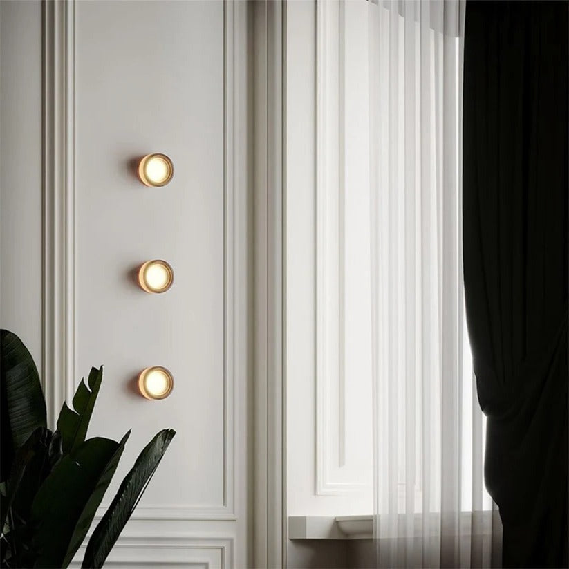 Stylish Textured Glass LED Wall Light