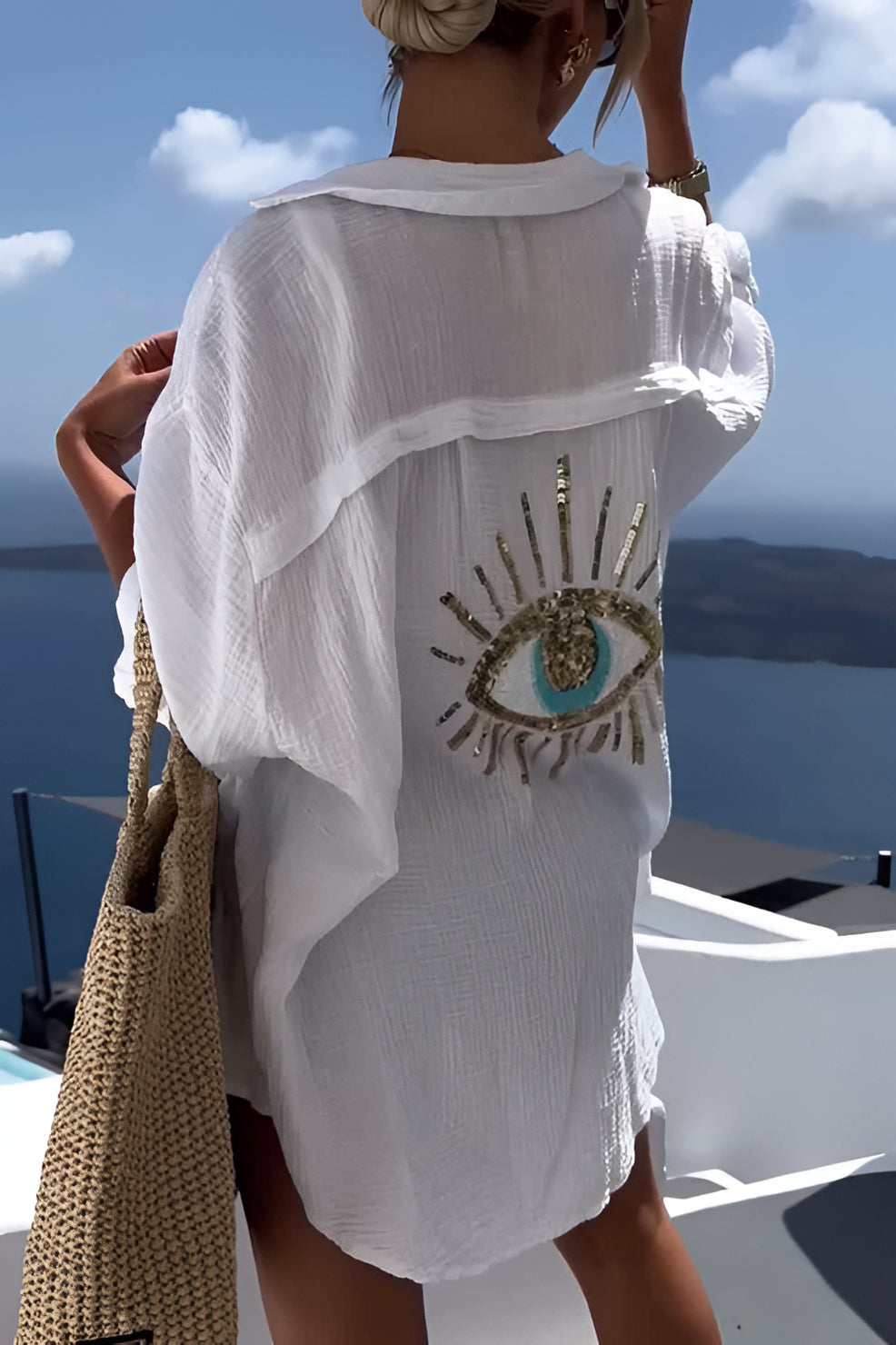 Sparkly Protective Eye Tee Shirt - Halri