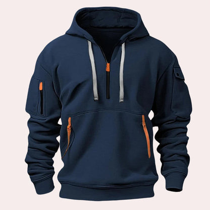 Fashionable Men's Cozy Hooded Sweatshirt