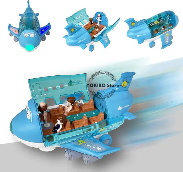 Fun Flying Airplane Toy with Lights and Sounds - Halri