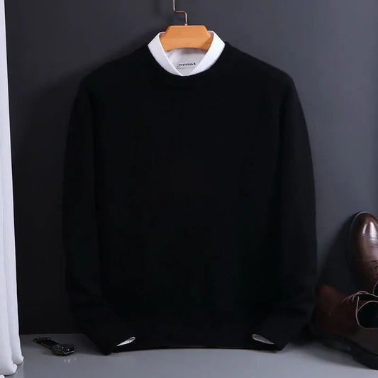 Premium Soft Men's Cashmere Pullover Sweater - Halri