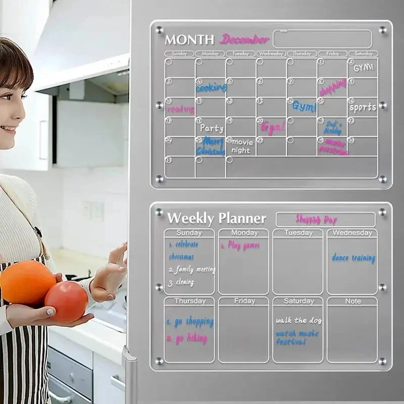 Modern Magnetic Wall Calendar Board - Halri