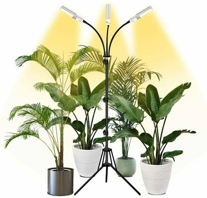 Tall LED Triple Head Grow Light for Indoor Plants