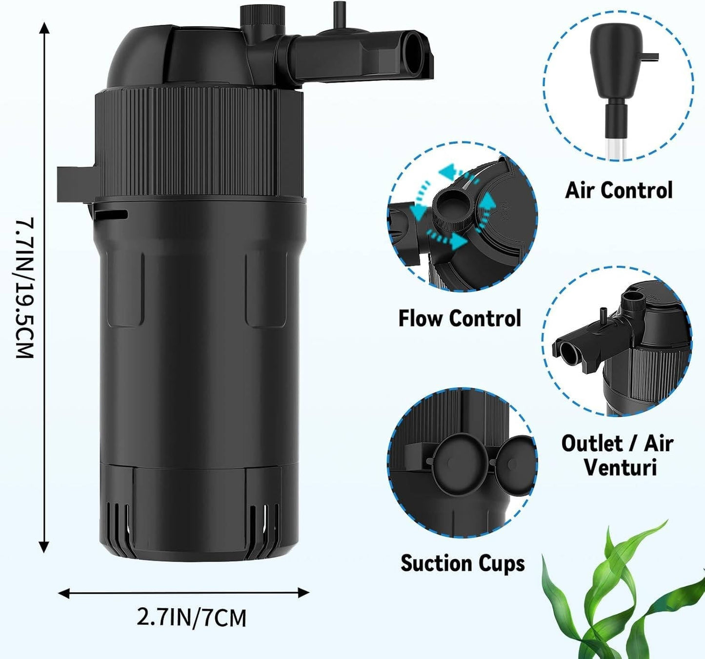 Compact Submersible Aquarium Water Pump