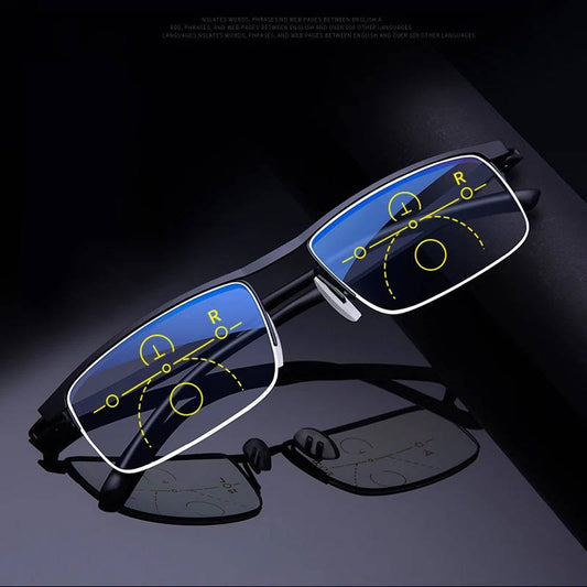 Prescription Progressive Reading Glasses - Multi Focus Eyewear - Halri