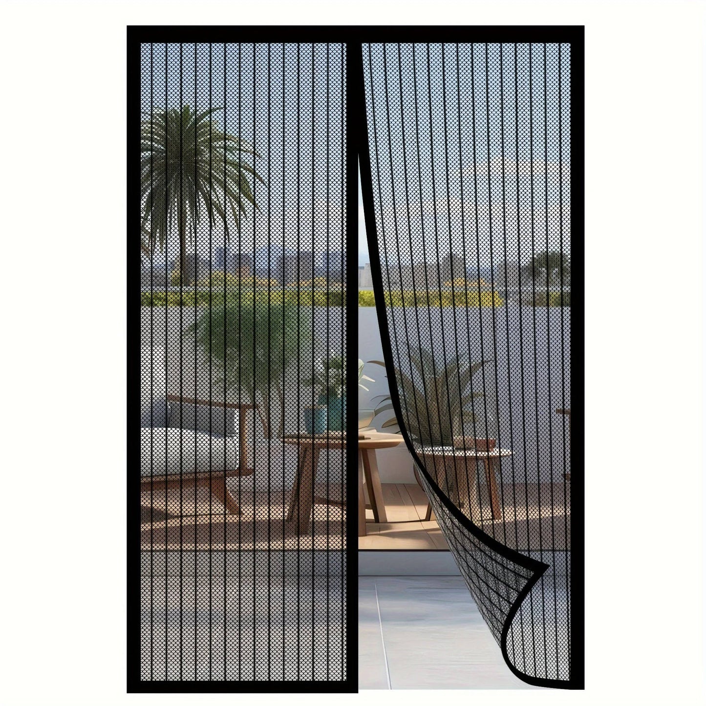 Adjustable Magnetic Mesh Screen Door - Halri